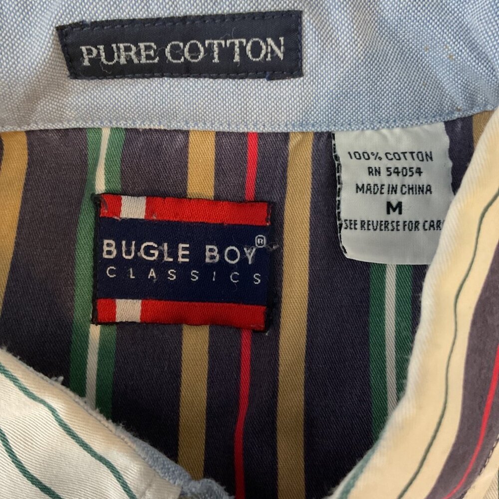 Bugle Boy Classics Vertical Striped Button Down S… - image 2